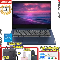 Laptop LENOVO IdeaPad Slim 3 06ID Core i5 12450H RAM 8GB SSD 512 GB Abyss Blue GARANSI 2 Tahun