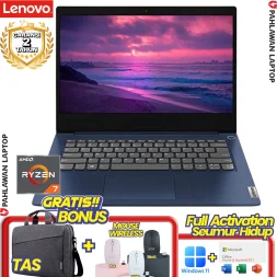 Laptop LENOVO IdeaPad Slim 5-9VID RYZEN 7 7730 RAM 16 GB SSD 512 GB 14 Inch WUXGA OLED Abyss Blue GARANSI 2 Tahun