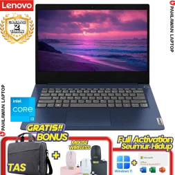 Laptop LENOVO IdeaPad Slim 3 D0ID Core i3 1215U RAM 8GB SSD 512 GB Abyss Blue GARANSI 2 Tahun