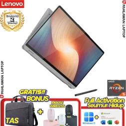 Laptop LENOVO FLEX 5-2WID Flip TouchScreen Ryzen 5 7530U RAM 16 GB SSD 512 GB Arctic Grey GARANSI 2 Tahun