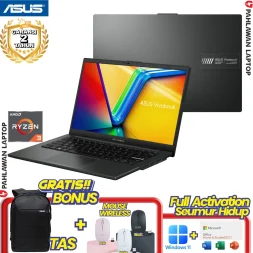 ASUS VivoBook Go 14 E1404FA-FHD321 Ryzen 3 7320H RAM 8 GB SSD 256 GB Black GARANSI 2 Tahun