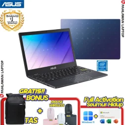 ASUS E210MAO-HD4516 Celeron N4020 RAM 8 GB SSD 256 GB Black GARANSI 1 Tahun