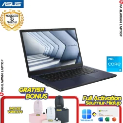 ASUS-EXPERBOOK B1 B1402CBA-NK3749W Core i3 1215U RAM 8 GB SSD 512 GB Black GARANSI 3 Tahun
