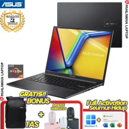 ASUS VivoBook M1405YA-OLEDS711 Ryzen 7 7730H RAM 16GB SSD 1 TB Black GARANSI 2 Tahun