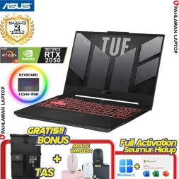 ASUS TUF FA506NF-R525B3T-O Ryzen 5 7535HS VGA NVIDIA RTX 2050 RAM 16 GB SSD 512 GB Black GARANSI 2 Tahun
