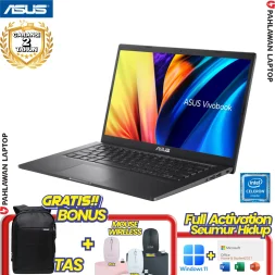 ASUS VivoBook GO 14 A1400KA-FHD4512 Celeron N4500 RAM 8 GB SSD 512 GB Black GARANSI 2 Tahun