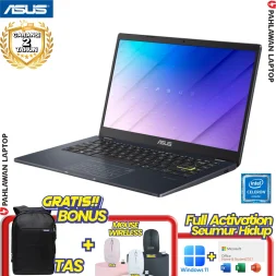 ASUS E410KA-FHD429 Celeron N4500 RAM 8 GB SSD 256 GB Black GARANSI 2 Tahun
