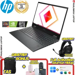 Laptop HP Omen Gaming 16-C0092AX Ryzen 7 5800H VGA NVIDIA RTX 3070 RAM 16 GB SSD 512 GB Black GARANSI 2 Tahun