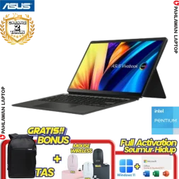 ASUS VivoBook 13 Slate T3300KA-OLED621 2 in 1 Tablet TouchScreen Pentium N6000 RAM 8 GB SSD 256 GB Black GARANSI 2 Tahun