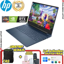 Laptop HP Victus Gaming 16-S1222AX RYZEN 7 8845HS VGA NVIDIA RTX 4060 RAM 16 GB SSD 1 TB Performance Blue