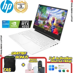 Laptop HP Victus Gaming 15-FA1518TX Core i5 13500H VGA NVIDIA RTX 4050 RAM 8 GB SSD 512 GB Ceramic White