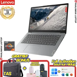 Laptop LENOVO IdeaPad Slim 5-9UID RYZEN 7 7730 RAM 16 GB SSD 512 GB 14 Inch WUXGA OLED Cloud Grey GARANSI 2 Tahun