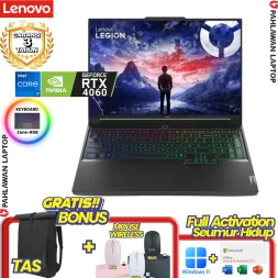 Laptop LENOVO LEGION 7-07ID CORE i7 14650HX VGA NVIDIA RTX 4060 RAM 16 GB SSD 1 TB Eclipse Grey GARANSI 3 Tahun