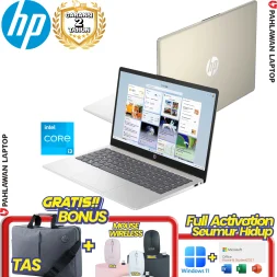 Laptop HP 14-EP0557TU Core i3-1215U RAM 8GB SSD 512 GB Gold GARANSI 2 Tahun + FREE MOUSE Z3700