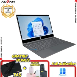 Laptop ADVAN 360 Stylus 2in1 Touchscreen Grey - Core i5 -1035G7 RAM 8 GB SSD 256 GB GARANSI 1 Tahun