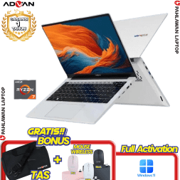 Laptop ADVAN WorkPlus Grey - Ryzen 7 7735HS RAM 16 GB SSD 512 GB GARANSI 1 Tahun