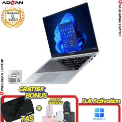 Laptop ADVAN WorkPro Grey - Core i5-1035G7 RAM 8 GB SSD 256 GB GARANSI 1 Tahun
