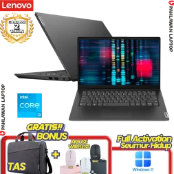 Laptop LENOVO V14-CBID DOS Core i3-1215U RAM 8GB SSD 256 GB Grey GARANSI 2 Tahun