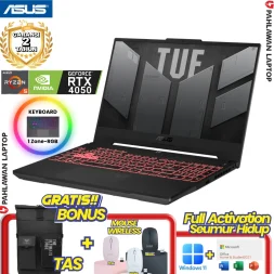 ASUS TUF FA507NU-R745K6G-O Ryzen 7 7735HS VGA NVIDIA RTX 4050 RAM 16 GB SSD 512 GB Jaeger Grey GARANSI 2 Tahun