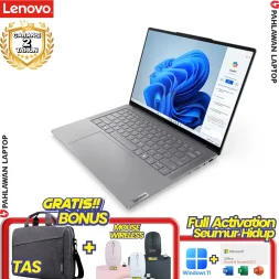 Laptop LENOVO YOGA PRO 7-06ID Flip TouchScreen RYZEN 7 8840HS VGA NVIDIA RTX 3050 RAM 16 GB SSD 512 GB 14.5 Inch 2.5K IPS Luna Grey GARANSI 2 Tahun