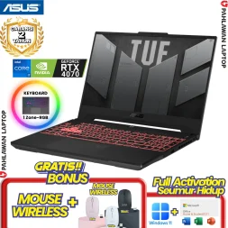 ASUS TUF GAMING TUF FX507VI-I747KLM-O Core i7 13620H VGA NVIDIA RTX 4070 RAM 16 GB SSD 512 GB Mecha Grey GARANSI 2 Tahun
