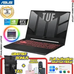 ASUS TUF FX507ZC4-I535B6M-O Core i5 12500H VGA NVIDIA RTX 3050 RAM 16 GB SSD 512 GB Mecha Grey GARANSI 2 Tahun