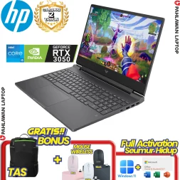 Laptop HP Victus Gaming 15-FA1788TX Core i5 13500H VGA NVIDIA RTX 3050 RAM 8 GB SSD 512 GB Mica Silver
