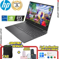 Laptop HP Victus Gaming 16-R1218TX Core i7 14650HX VGA NVIDIA RTX 4070 RAM 16 GB SSD 1 TB Mica Silver