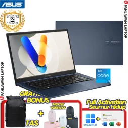 ASUS VivoBook A1404ZA-IPS551 WUXGA IPS Core i5 1335U RAM 8 GB SSD 512 GB Quiet Blue GARANSI 2 Tahun