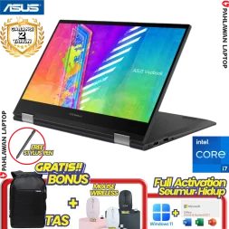 ASUS VivoBook S 14 Flip TP3402VA-OLEDS751 TouchScreen Core i7 13700H RAM 16 GB SSD 512GB Quiet Blue GARANSI 2 Tahun