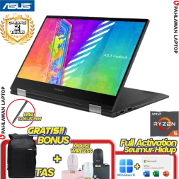 ASUS VivoBook S 14 Flip TN3402YA-VIPS553 TouchScreen Ryzen 5 7530 RAM 16 GB SSD 512GB Quiet Blue GARANSI 2 Tahun