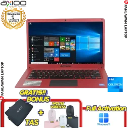 Laptop AXIOO Mybook 14F RED - Celeron N4020 RAM 4GB SSD 256B LCD 2.K IPS