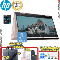 Laptop HP Pavilion X360-EK1068TU Core i7-1355U RAM 16 GB SSD 512 GB Rose Gold Flip TouchScreen