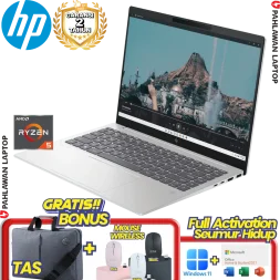 Laptop HP Pavilion Plus 14-EY0016AU Ryzen 5 7540U RAM 16 GB SSD 512 GB Silver GARANSI 2 Tahun