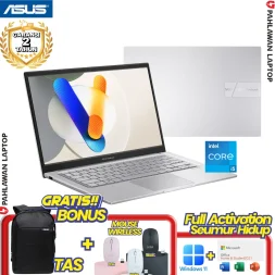 ASUS VivoBook A1404ZA-IPS552 WUXGA IPS Core i5 1335U RAM 8 GB SSD 512 GB Silver GARANSI 2 Tahun