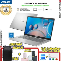 ASUS VivoBook A416MAO-FHD454 Celeron N4020 RAM 8 GB SSD 512 GB Silver GARANSI 2 Tahun