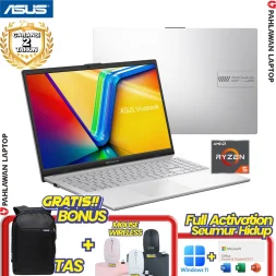 ASUS VivoBook Go 14 E1404FA-FHD553 Ryzen 5 7520H RAM 16 GB SSD 512 GB Silver GARANSI 2 Tahun