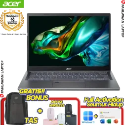 Laptop ACER Aspire A514-57Q8 Steel Grey - Core i5-1335U RAM 8GB DDR5 SSD 512GB