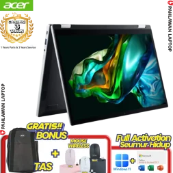 Laptop ACER SPIN 3 A3SP14-37C1 Steel Grey - Core i3-N305 Flip 360 TouchScreen